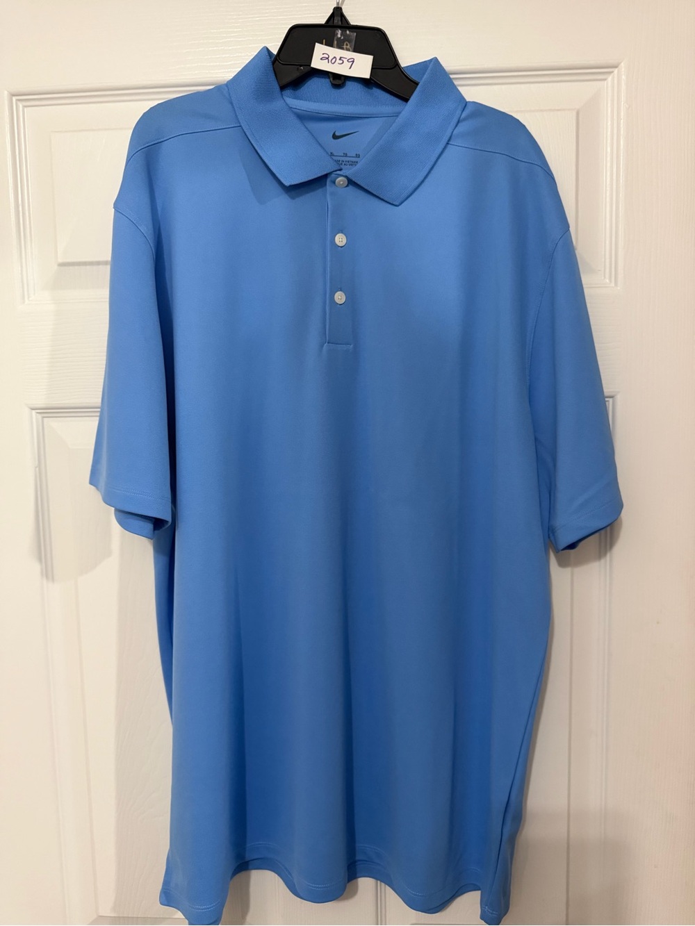 Nike Light Blue Men's Dri-FIT Polo